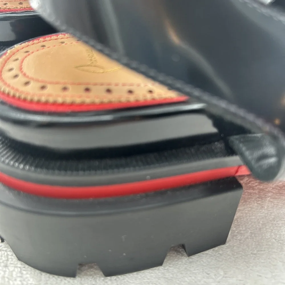 Christian Louboutin RARE Sample Chunky Lug Sole Sandals – Red Bottom Men 10.5-11